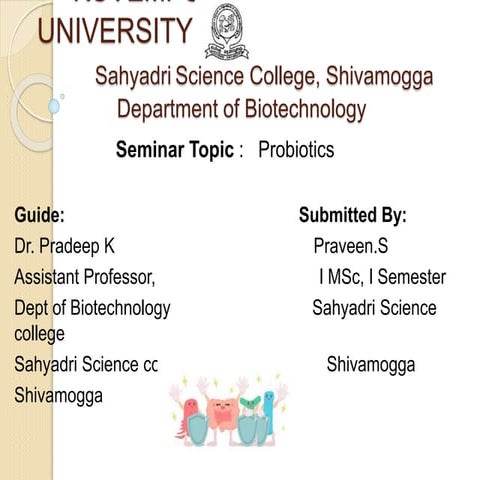Probiotics ppt | PPTX