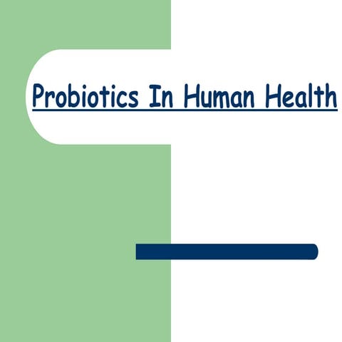 Probiotics ppt | PPTX