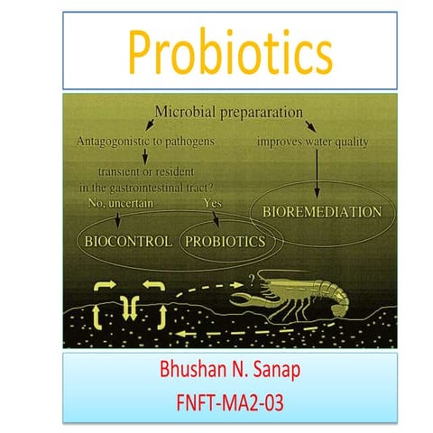 Probiotic bacteria and their importance in aquaculture | PPTX