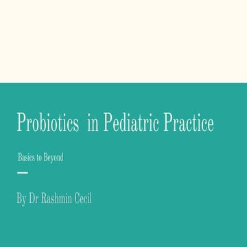 Probiotics in pediatric practice 