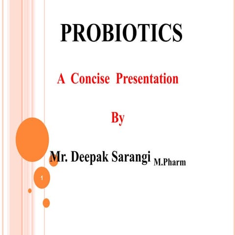 Probiotics ppt