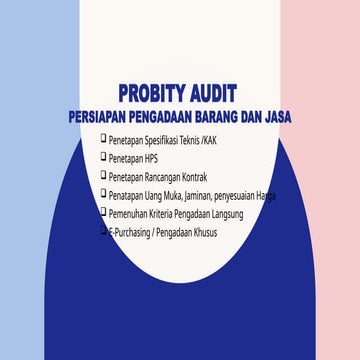 Probity audit PERSIAPAN Pengadaan BJ .pptx