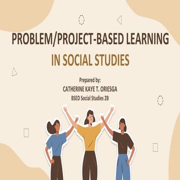 Problem/Project-Based Learning in Social Studies | PDF | Educational ...