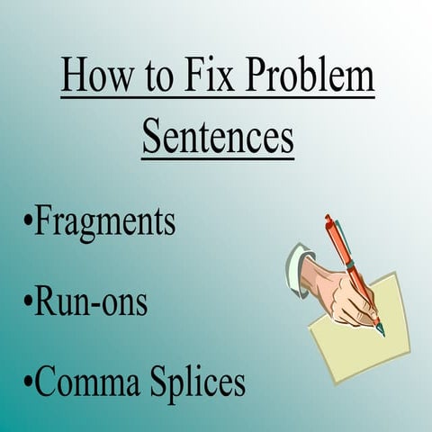 The problem-sentences for academic writing