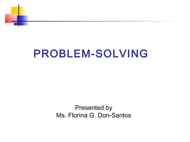 Problem solving | PPT
