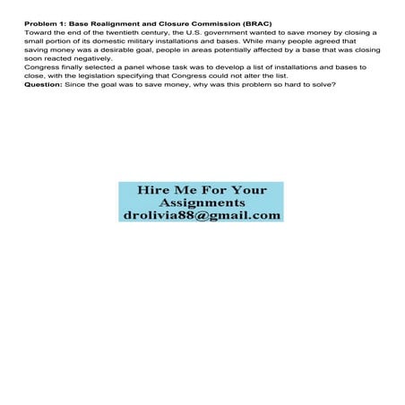 Problem 1 Base Realignment and Closure Commission BRAC To.pdf