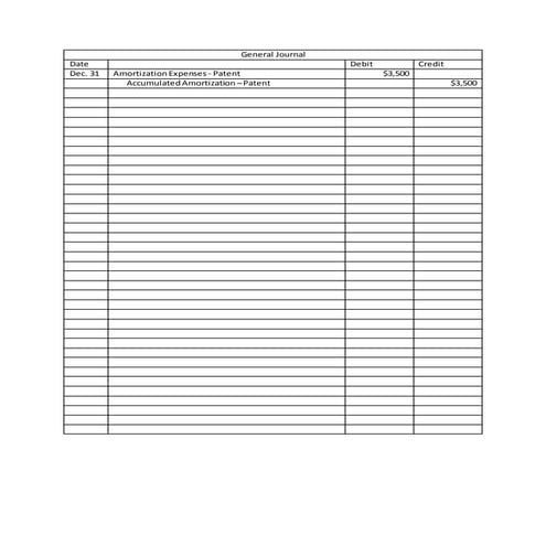 Problem 4 general journal