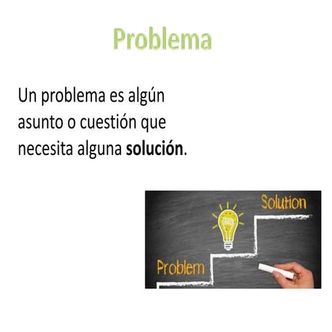 Qué es un problema (1) | PPTX