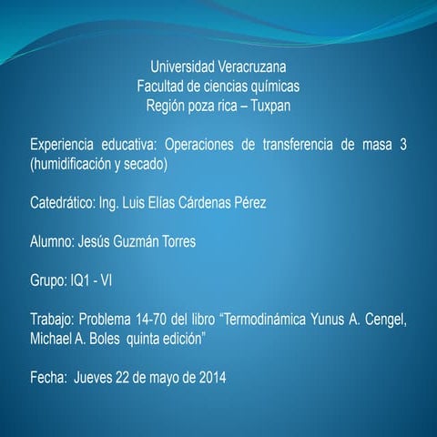 Problema 14 70 del libro “termodinámica yunus a. cengel, michael a. boles  qu...