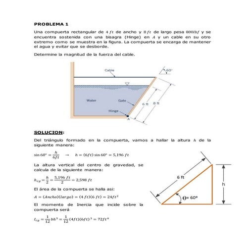 Problema de placas sumergidas (mecanica de fluidos)