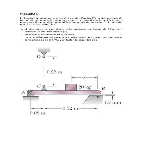 Problema 2 Esfuerzo-Deformación (resistencia de materiales)