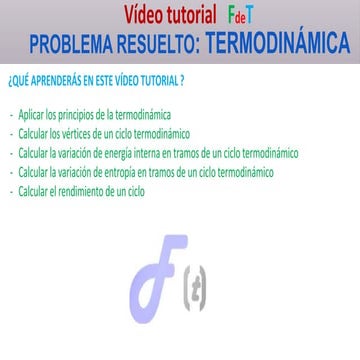 FDET: PROBLEMA RESUELTO DE TERMODINAMICA1 | PPTX