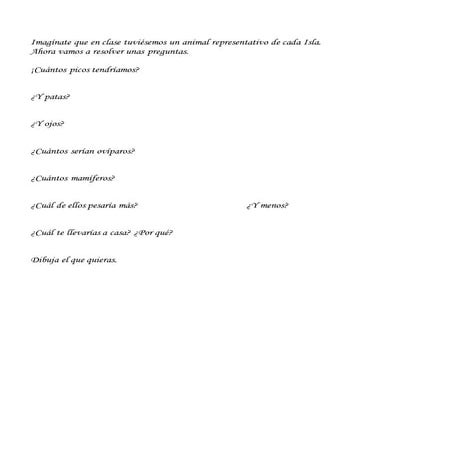 Problema animales canarios