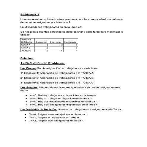 Problema de asignación de programación dinámica