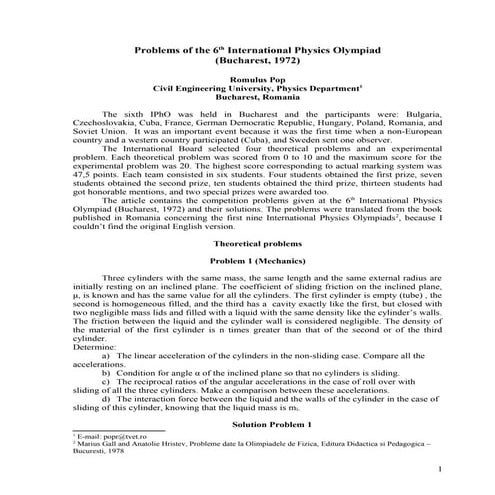 Problem and solution i ph o 6