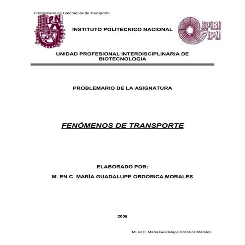 Problemario fenomenos transporte[1]
