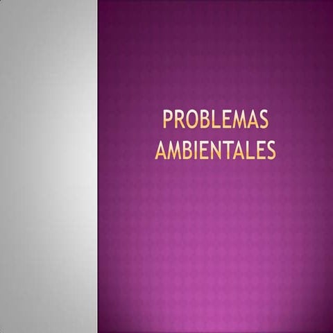 Problemas ambientales