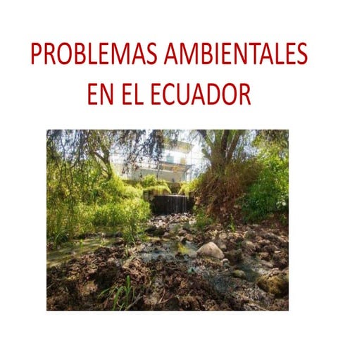Problemas ambientales en el Ecuador | PPTX