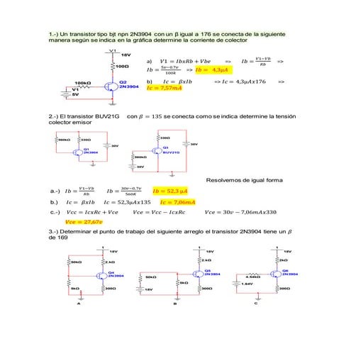 Problemas bacicos electronica I