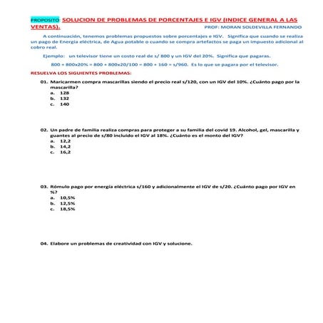 Problemas con igv convertido