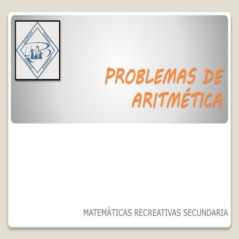 Problemas de aritmética