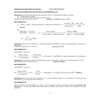 Problemas de disoluciones (ii) 1º b...