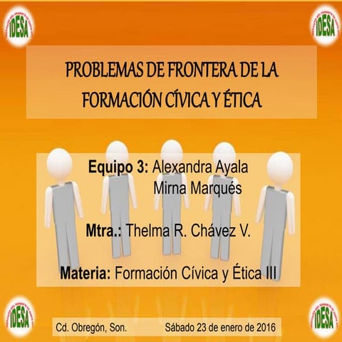 Problemas de Frontera de la Formación Cívica y Ética