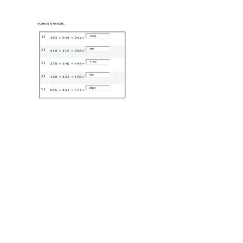 Problemas de matematicas