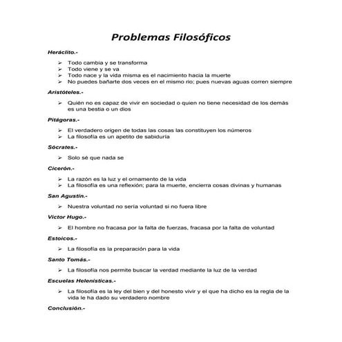 Problemas filosóficos