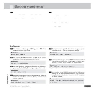 Problemas fracciones soluciones