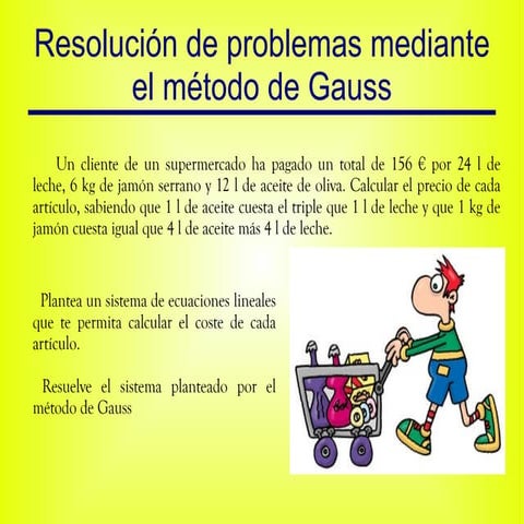 Problemas metodo gauss | ODP