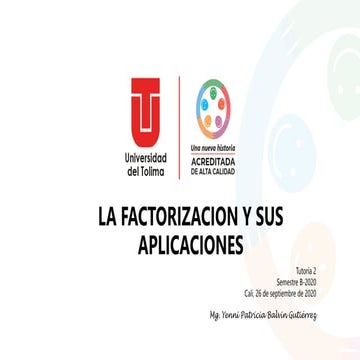 Problemas propuestos de factorizacion y sus aplicaciones ccesa007