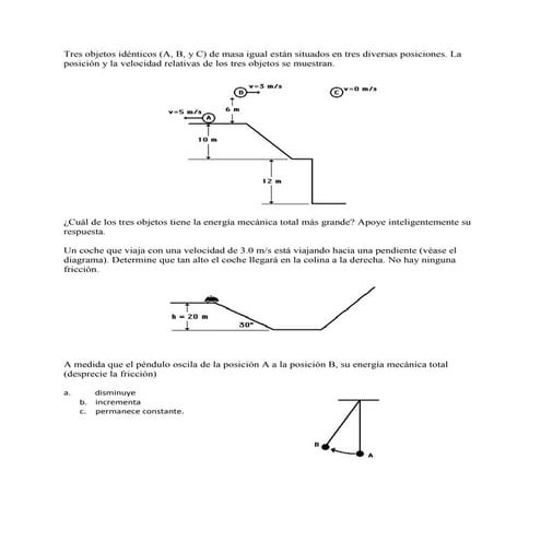 Problemas Propuestos Trabajo Y Energia
