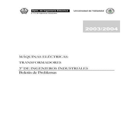 Problemas resueltos transformadores