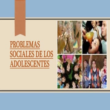 Problemas sociales de los adolescentes