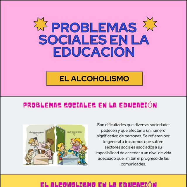 Problemas sociales en la educacion