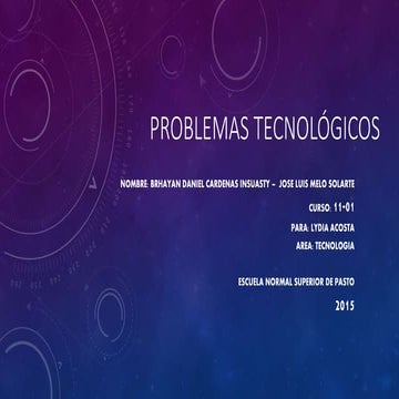 Problemas tecnológicos trabajo pagado
