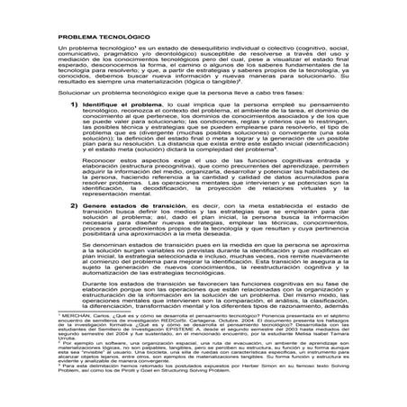 Problema TecnolóGico