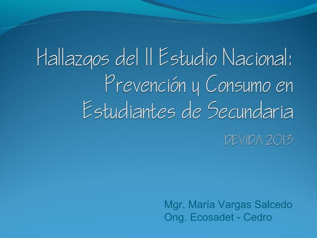 Problematica del consumo drogas   tacna