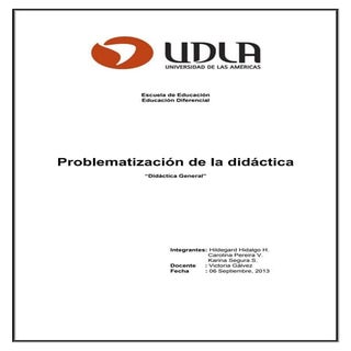 Problematica de la Didactica