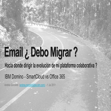Problemática migración Domino & SmartCloud a o365