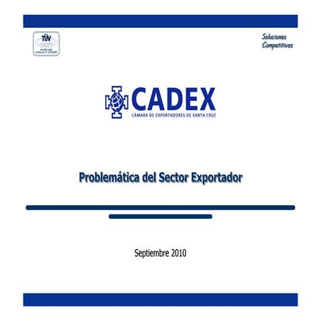 Problematica sector exportador
