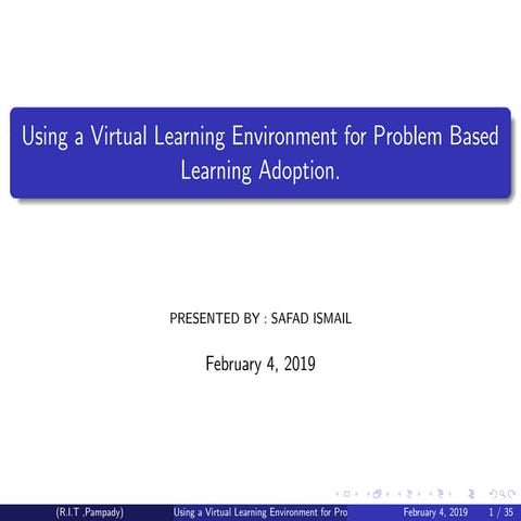 Problem based learning | PPT