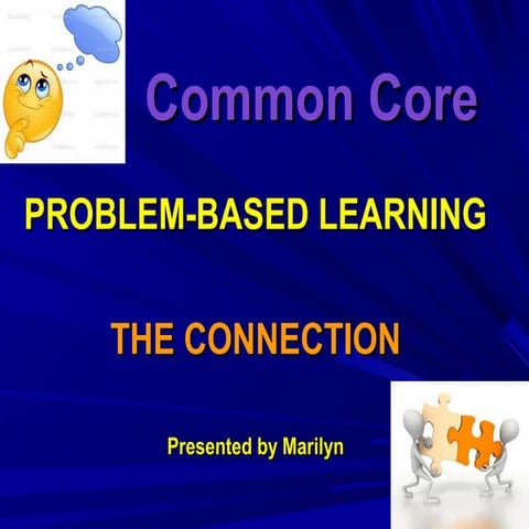 Problem Based Learning by Marilyn