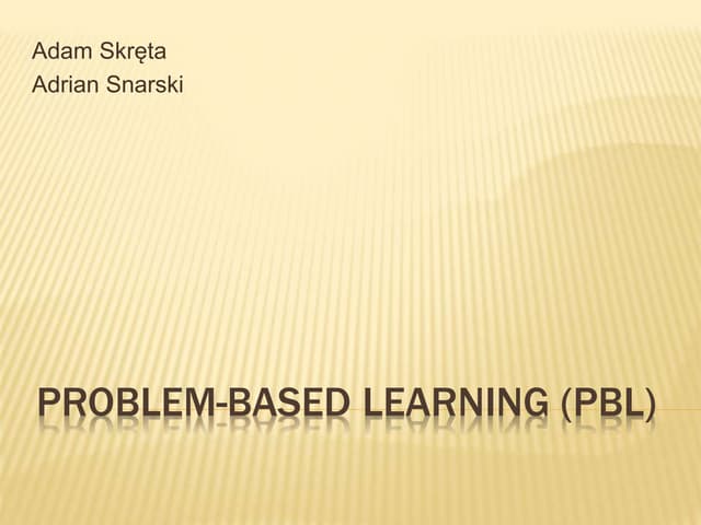 Problem based learning ii | PPT