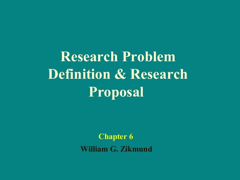 Problems in research proposal