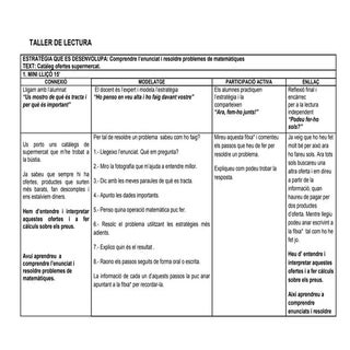 Minilliçó: Comprensió d'enunciats i...