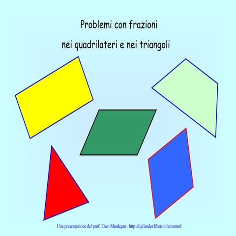 Problemi geometria con frazioni | PPS