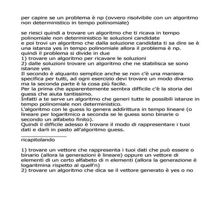 Problemi np con esempio
