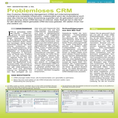 Problemloses crm